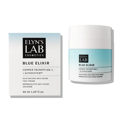 Cremă de față Blue Elixir cu COPPER TRIPEPTIDE-1 + ALTHEOSTEM™