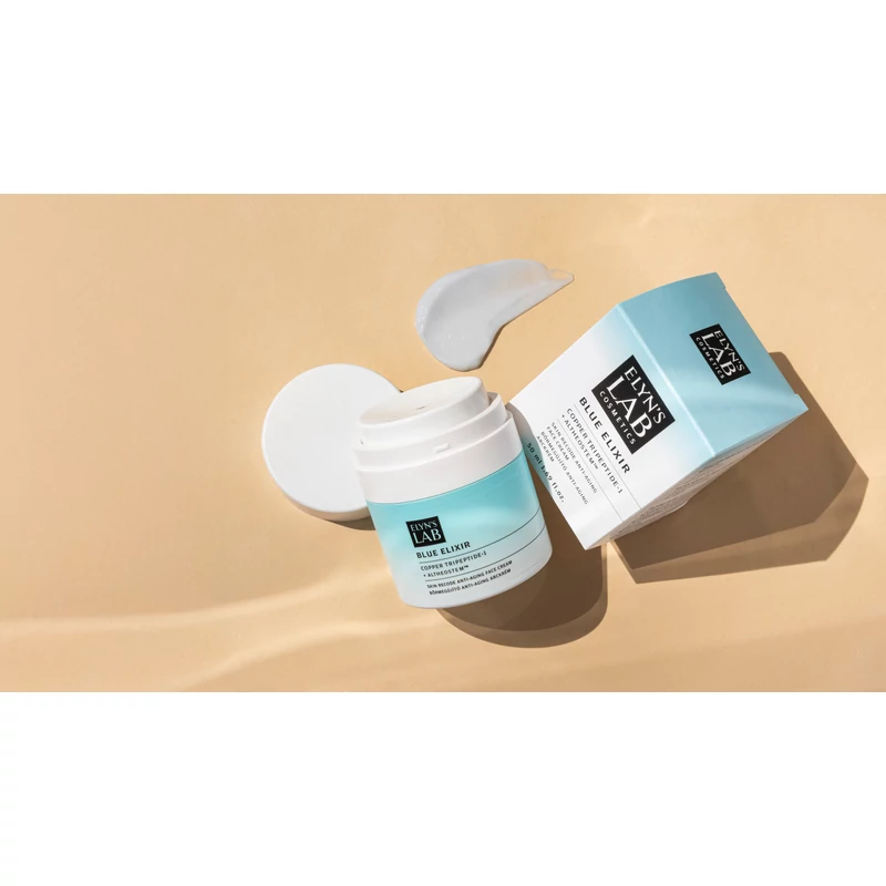 Cremă de față Blue Elixir cu COPPER TRIPEPTIDE-1 + ALTHEOSTEM™